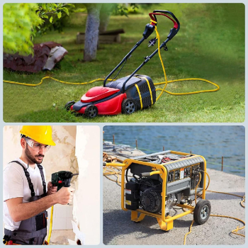 100FT Outdoor Weather Protection Extension Cord Waterproof with Safety Cover