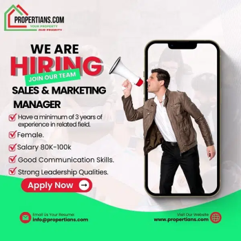 Female sales and marketing manager