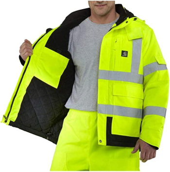 Carhartt Men's High Visibility Waterproof Class 3 Insulated Sherwood Jacket