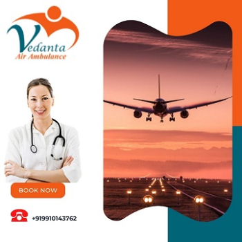 Get Vedanta Air Ambulance Service In Kanpur With Hi-Tech Medical Machine