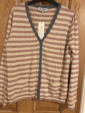 New Betty Jackson Cashmere & Silk Blend Cardigan Size 14
