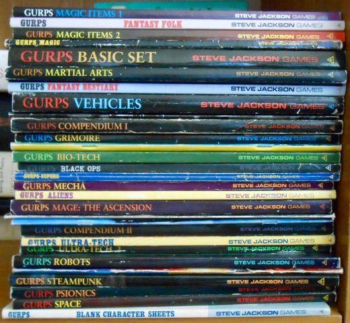 GURPS BOOKS - Lot of 29 - Softcover, Normal outside, Excellent inside for sale in San Jose, California