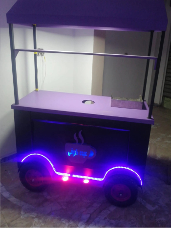 عربة مشروبات بالغاز