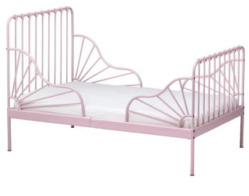 ikea kids bed light pink