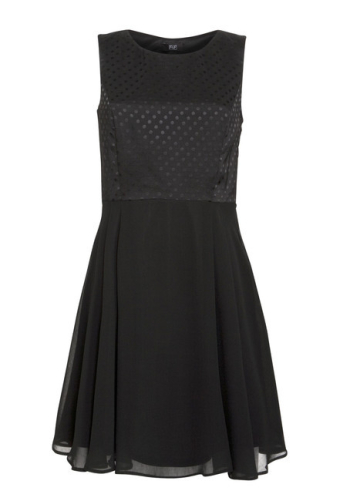New F&f (Tesco) Black Spot Bodice Dress Size 14