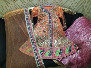 beautiful fancy dress for a wedding. . mehndi, barat
