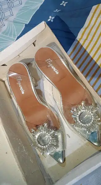 Transparent Cindrella Sandals ( Elegancia Brand )
