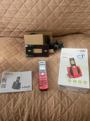 V Tech Cordless Phone Red