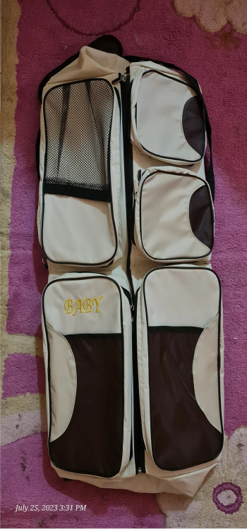 baby bag and bed