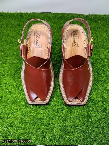 Leather Hand Made Smart Zalmi Chappal For Men