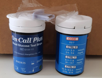 شرائح فحص سكر الدم One Call Plus