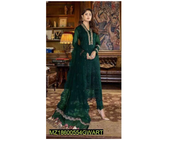 3 pcs embroidered lawn suit