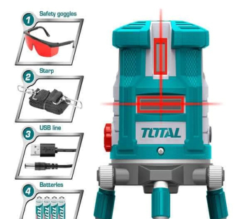 ميزان ليزر 5 خط توتال