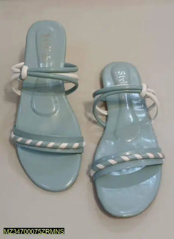 Women Rexine Double Toned Flat