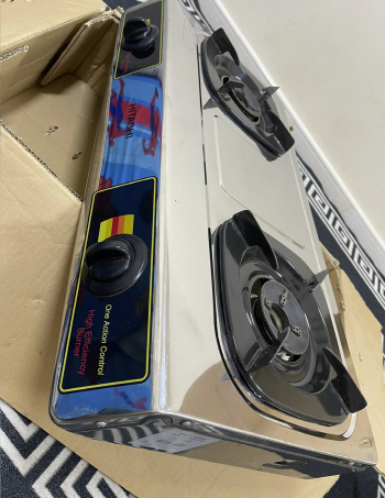 Gas cylinder and stove brand Hitachi إسطوانة مع طباخ