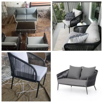 chair set Outdoor Lawn Terrace, Rope chair Cane chair Rattan Sofa Set