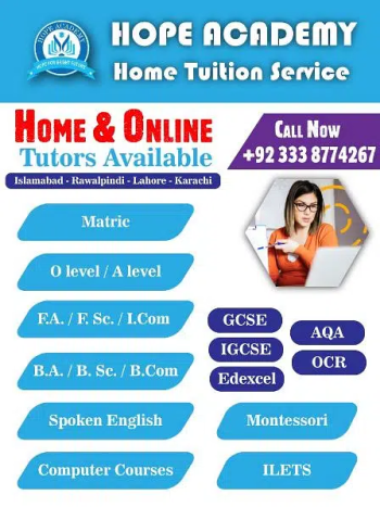 HOME and ONLINE TUTORS