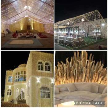 محل زينه افراح ليتات خيم كوش كوشه طاولات كراسي مقهويين events company