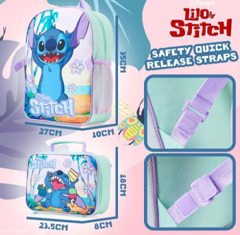Blue Character Backpack AND Lunchbag SET