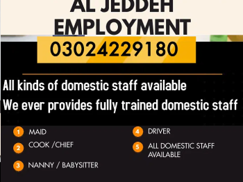 Provide Maid , Driver, Helper, Couples, Patient Care, Cook Available
