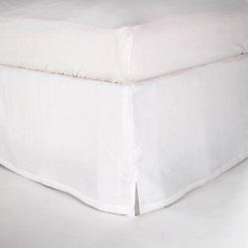Linen Slit Corners Bed Skirt | Get 10% off for your first purchase