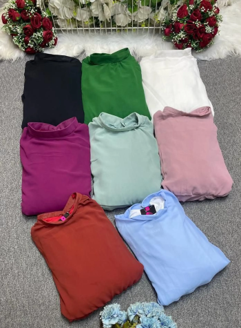 دريس شيفون تركى عالى الجودة مبطن روزته