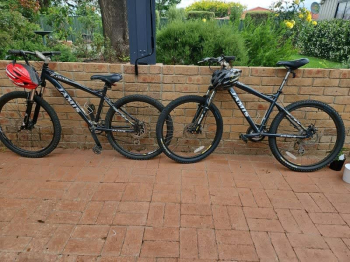 2 x Jamis hard tail mountain bikes