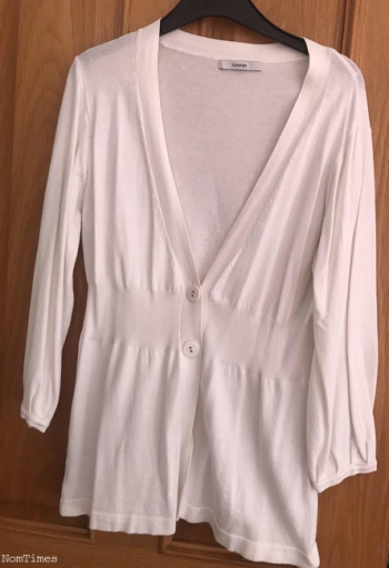 George (Asda) White Cardigan Size 14