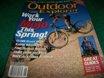 OUTDOOR EXPLORE, MAY JUNE 2000,11 TRAILS to Hike and Bike in The West for sale in Mesa, Arizona