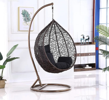 Indoor Outdoor Patio Wicker Hanging Chair Swing Egg Basket Chairs