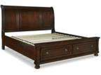 Ashley King Sleigh Bed with Storage Drawers - Opportunity!