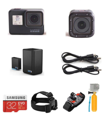 ‎قوبرو هير 5 بلاك حبتين : Two GoPro Hair 5 Black