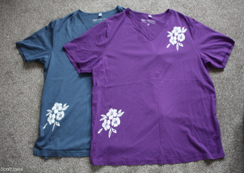 Women's Bpc Selestion 2 Vneck T-shirts Carolina Blue & Purple Size M