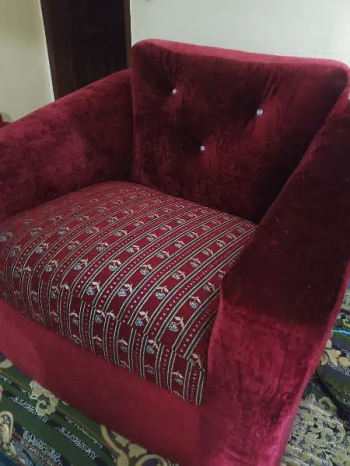 velvet cushion sofa 3+1 seater