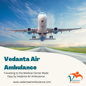 Choose Vedanta Air Ambulance Service In Srinagar With A Life Care Ventilator