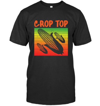 Crop Top Funny Farmer Farming Corn Lover Summer Design